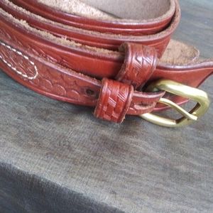 33A-36 Vintage Style Genuine Leather Belt Strap